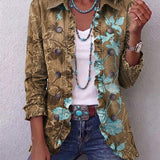 Sundara™ | Veste à Volants Fleurie Bohème Dégradé Vintage