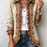 Dawncroft™ | Veste à Volants Fleurie Bohème Vintage