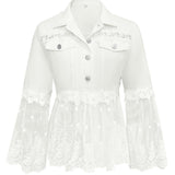 Sunnelace™ | Veste à Empiècements Dentelle