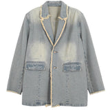 Dionne™ | Blazer Oversize Style Vintage à Bords Bruts