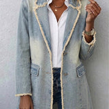 Dionne™ | Blazer Oversize Style Vintage à Bords Bruts