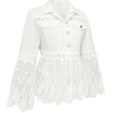 Sunnelace™ | Veste à Empiècements Dentelle