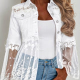 Sunnelace™ | Veste à Empiècements Dentelle