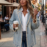 Dionne™ | Blazer Oversize Style Vintage à Bords Bruts