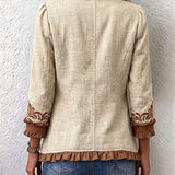 Dawncroft™ | Veste à Volants Fleurie Bohème Vintage