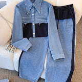 Holbrook™ | Ensemble Veste Courte Colorblock & Pantalon Large